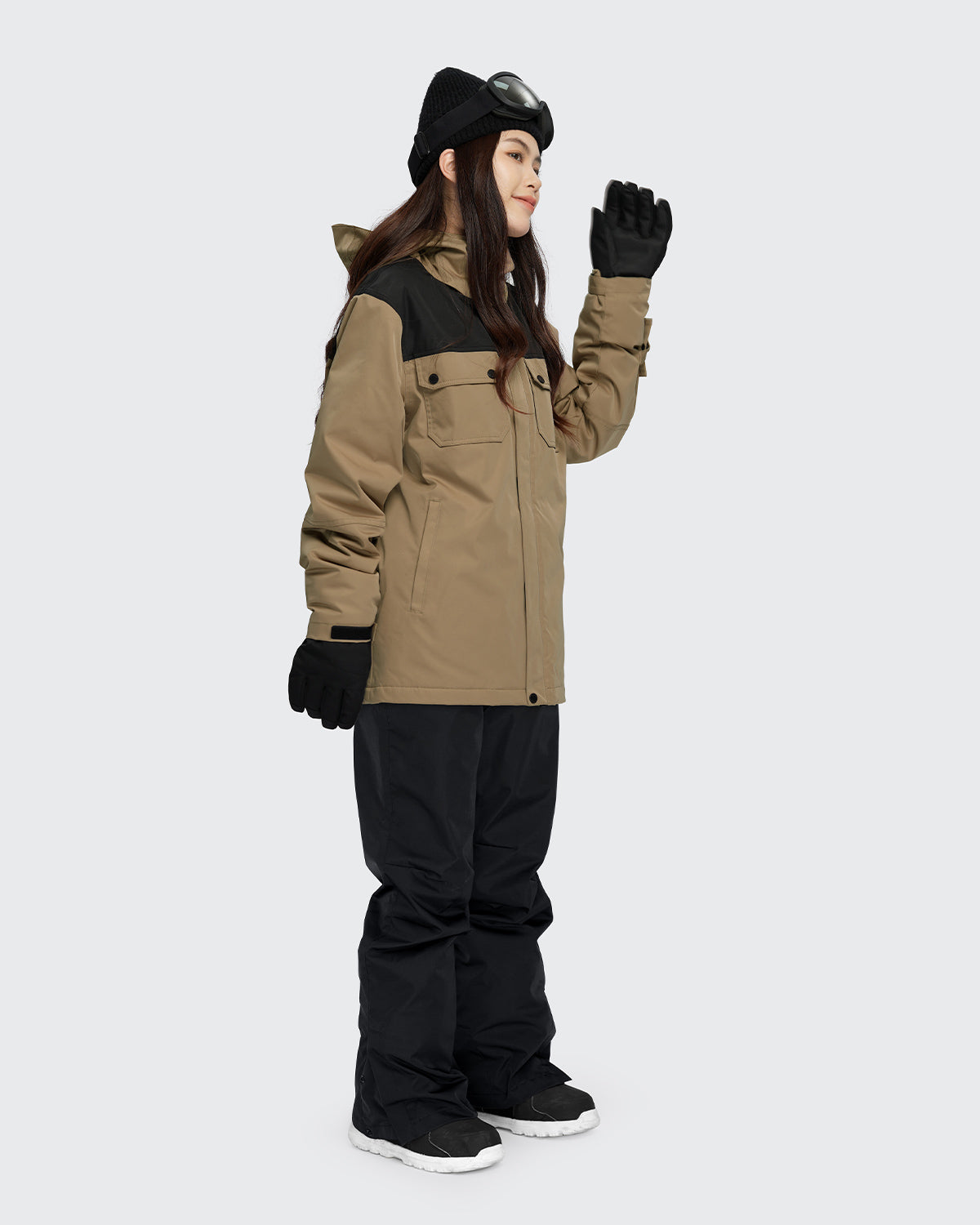 #カラー_mochabeige×black /black