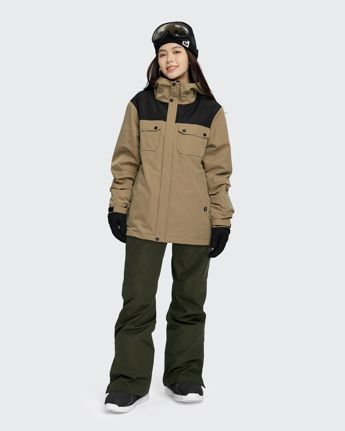 #カラー_mochabeige×black /darkkhaki