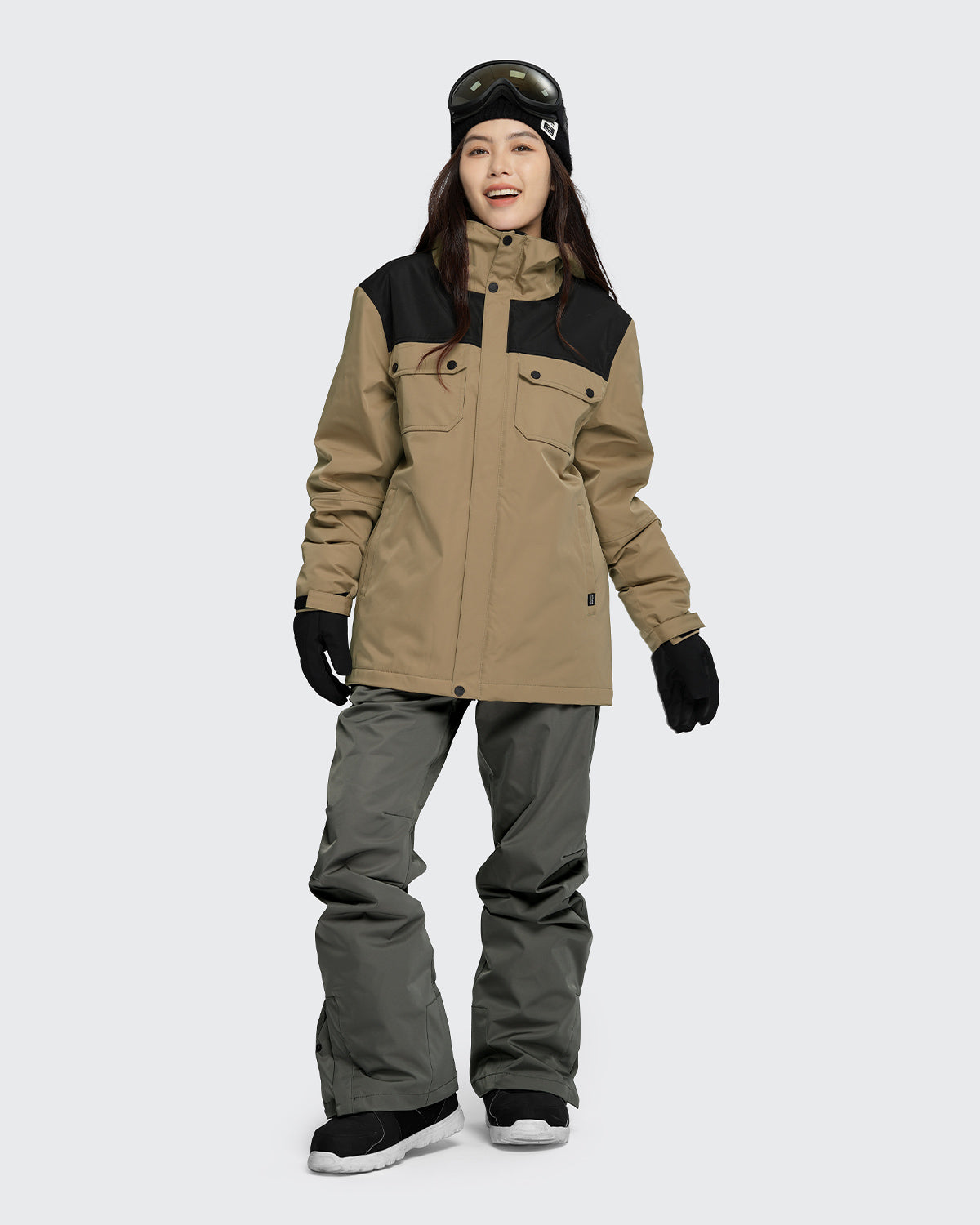 #カラー_mochabeige×black /gray