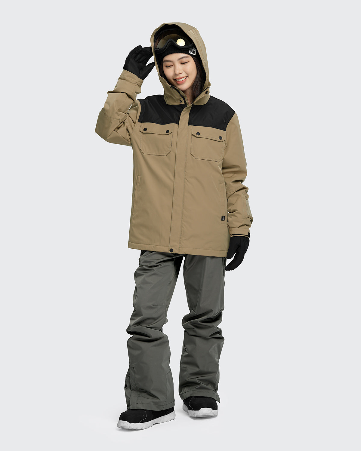 #カラー_mochabeige×black /gray