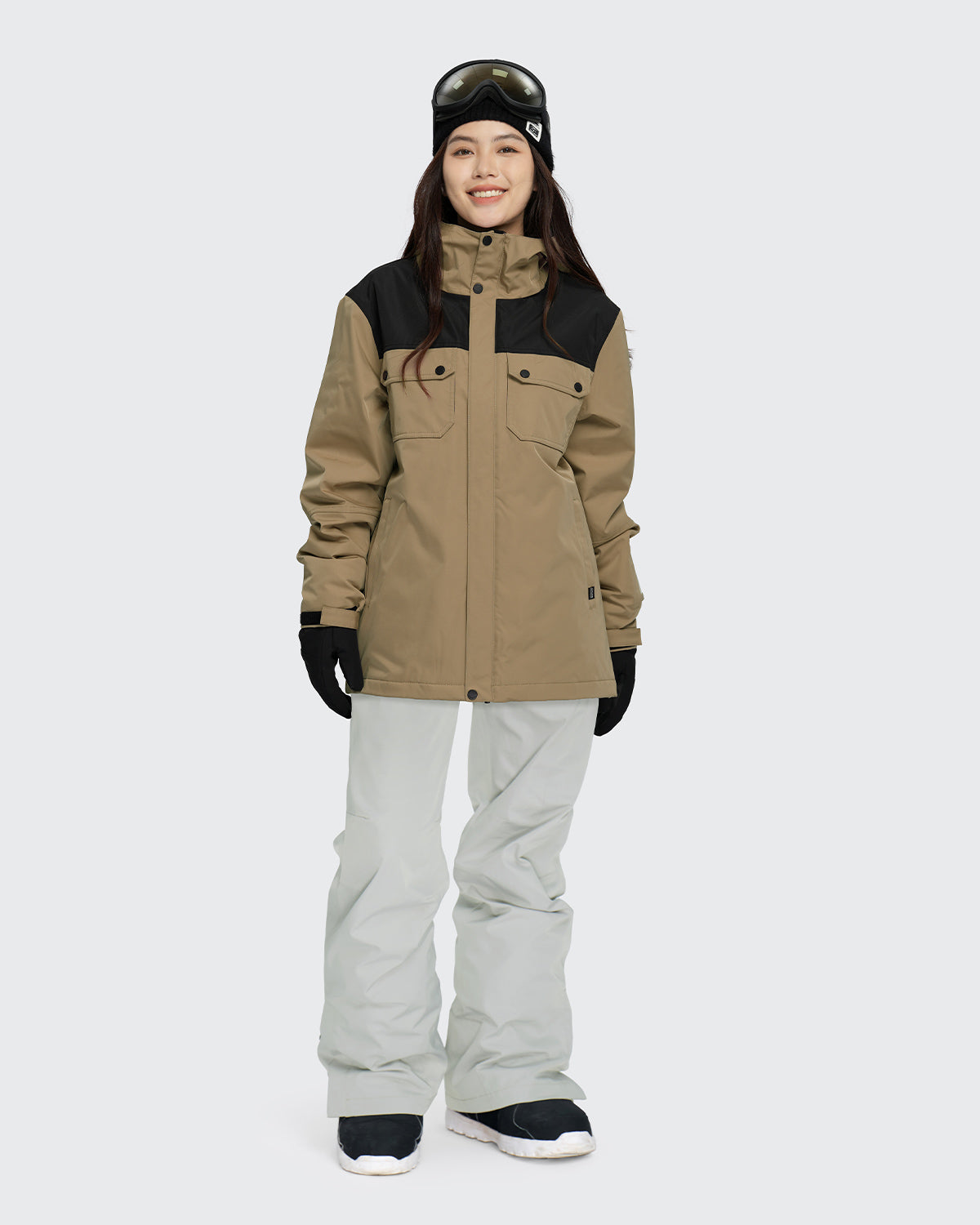 #カラー_mochabeige×black /lightgray