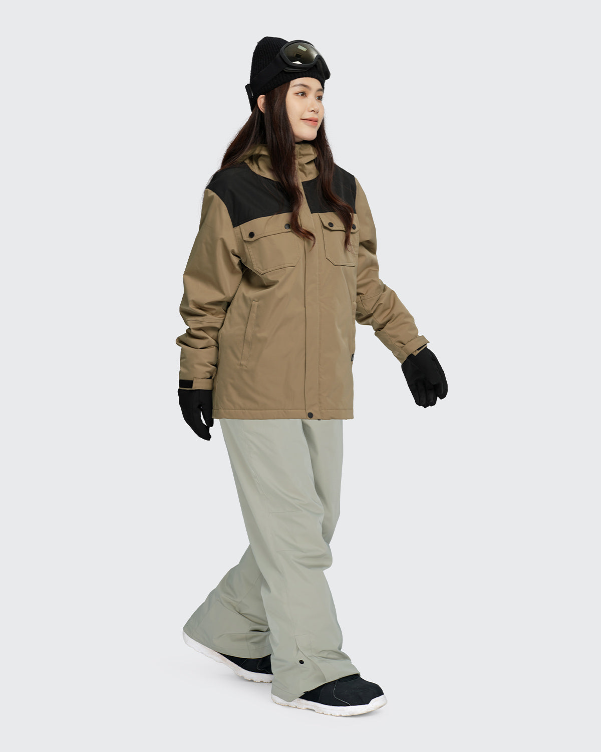 #カラー_mochabeige×black /white