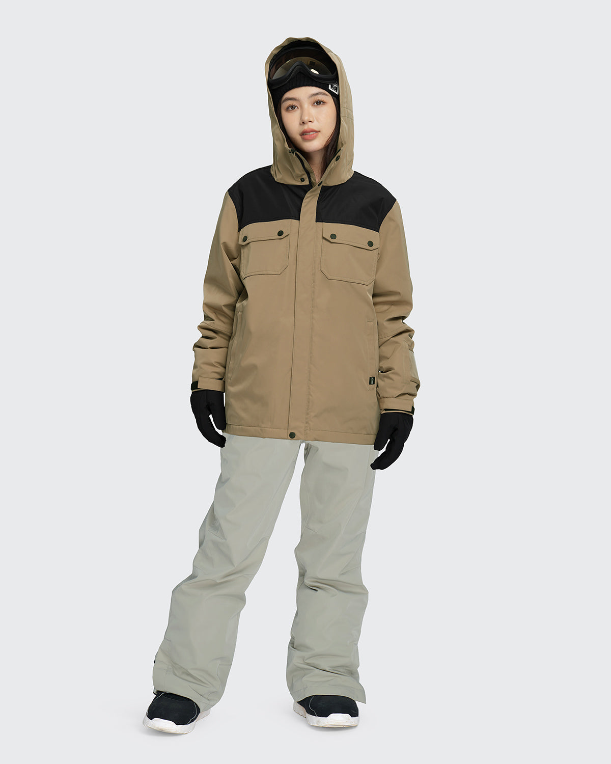 #カラー_mochabeige×black /white