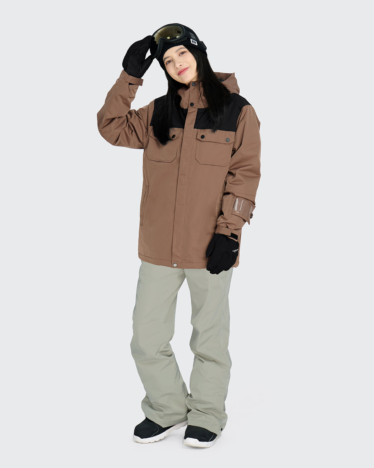 #カラー_mocha×black/oysterwhite