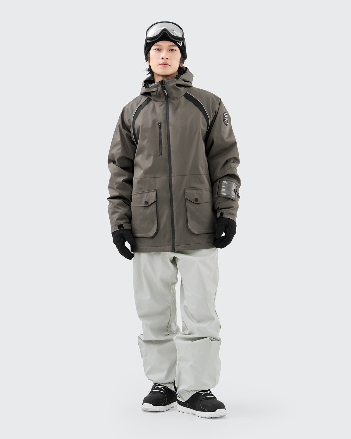 #カラー_ダークコーヒー/ライトグレー