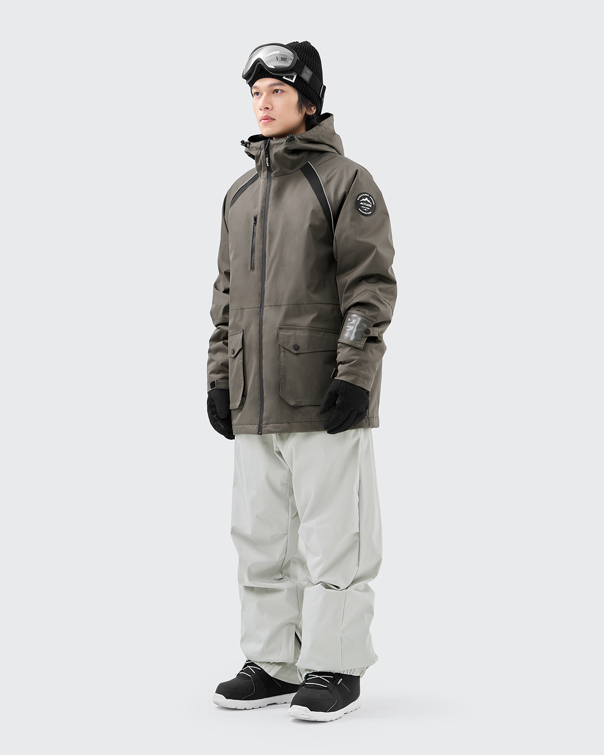 #カラー_ダークコーヒー/ライトグレー