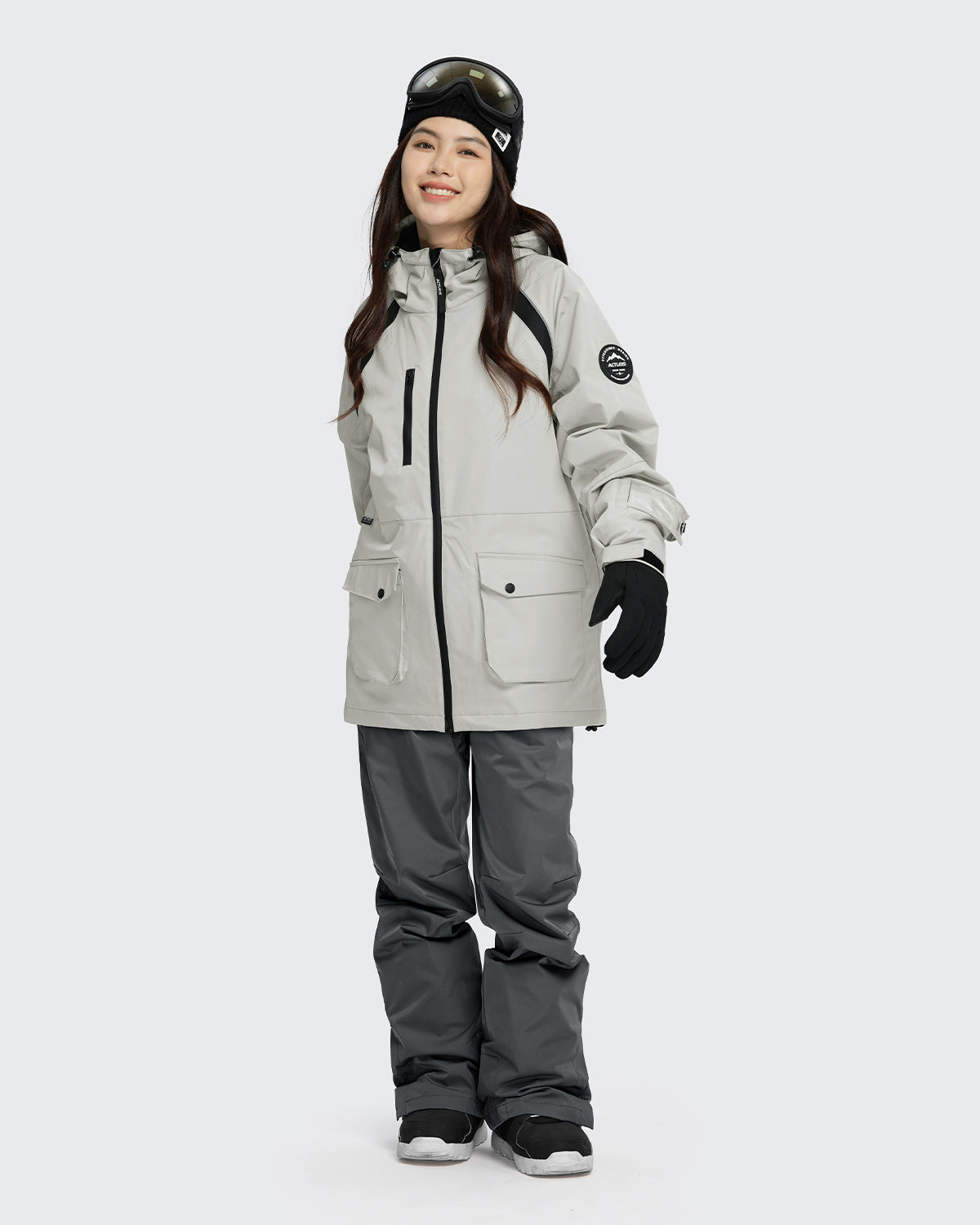 #カラー_クリームホワイト/アイビーグレー