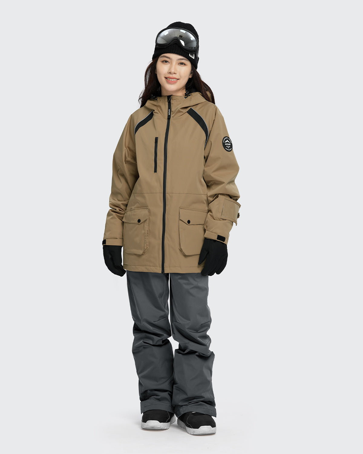 #カラー_モカベージュ/アイビーグレー