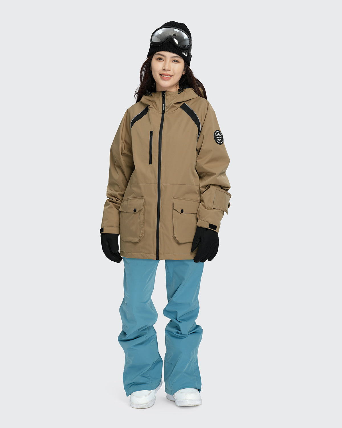 #カラー_モカベージュ/スティールブルー