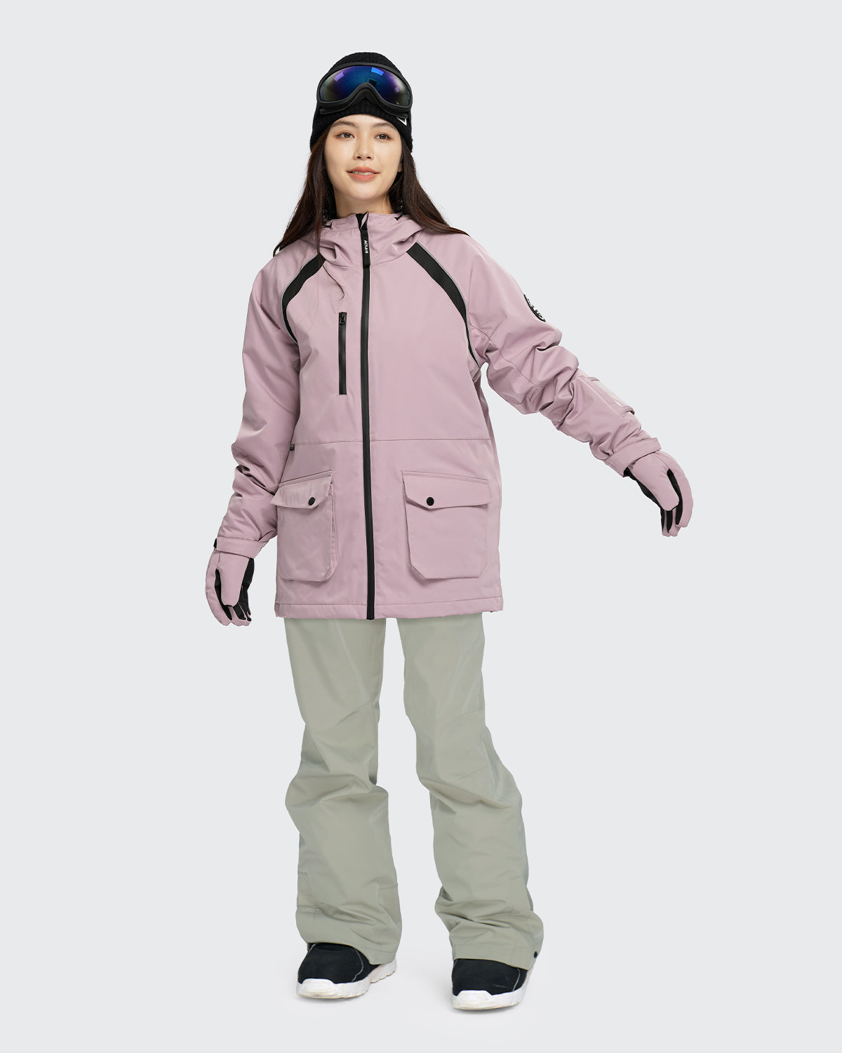 #カラー_スモーキーパープル/オイスターホワイト