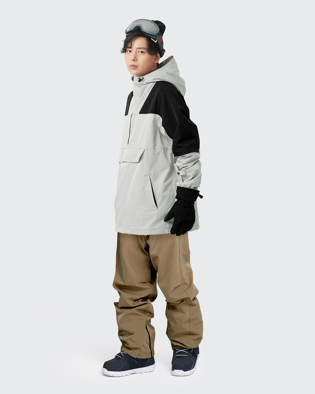 #カラー_ライトグレー/モカベージュ