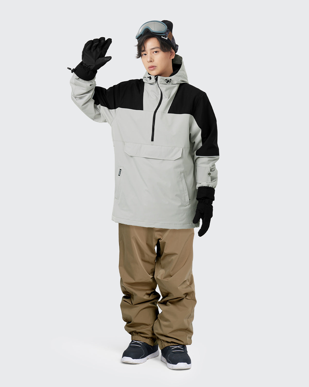 #カラー_ライトグレー/モカベージュ