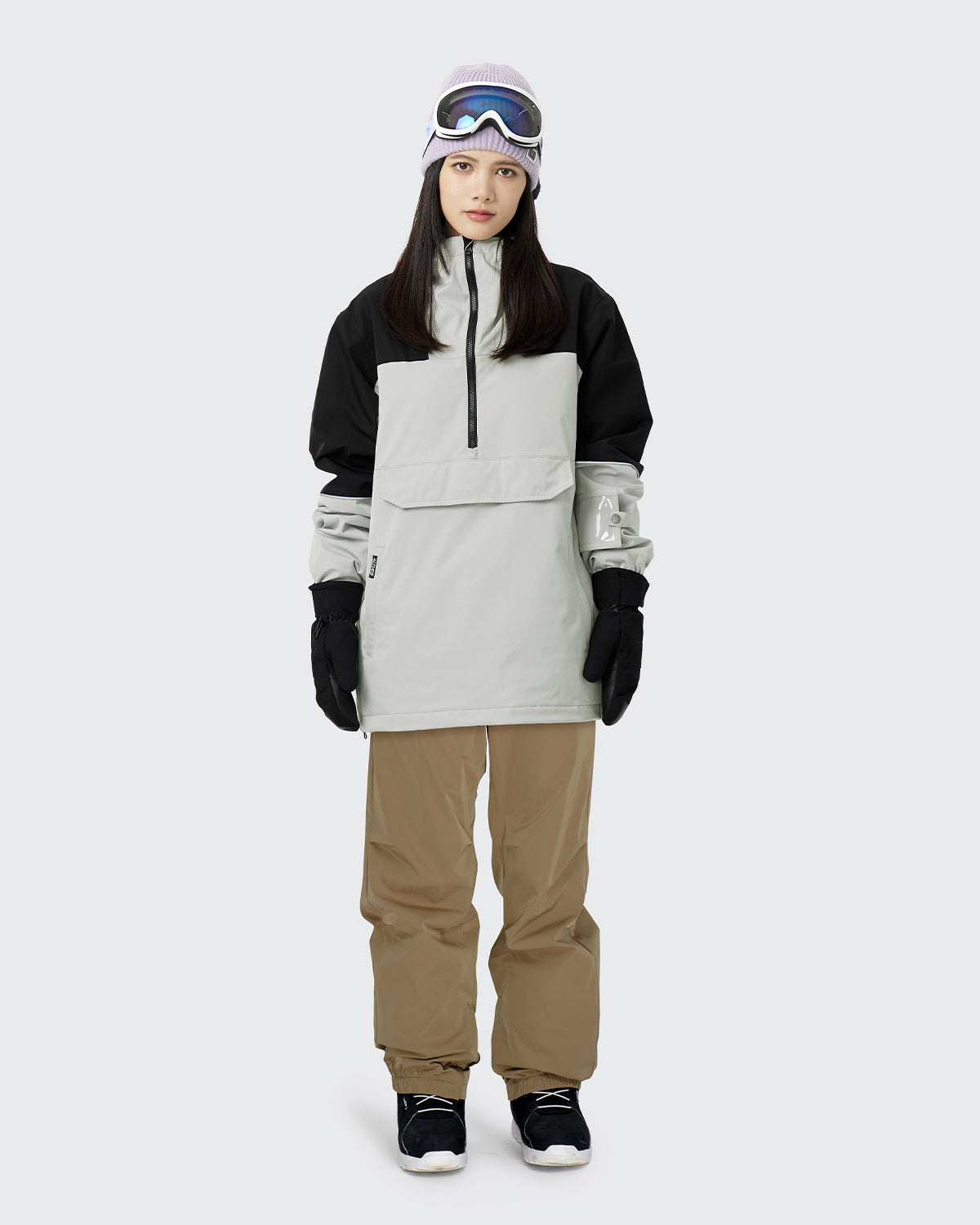 #カラー_ライトグレー/モカベージュ