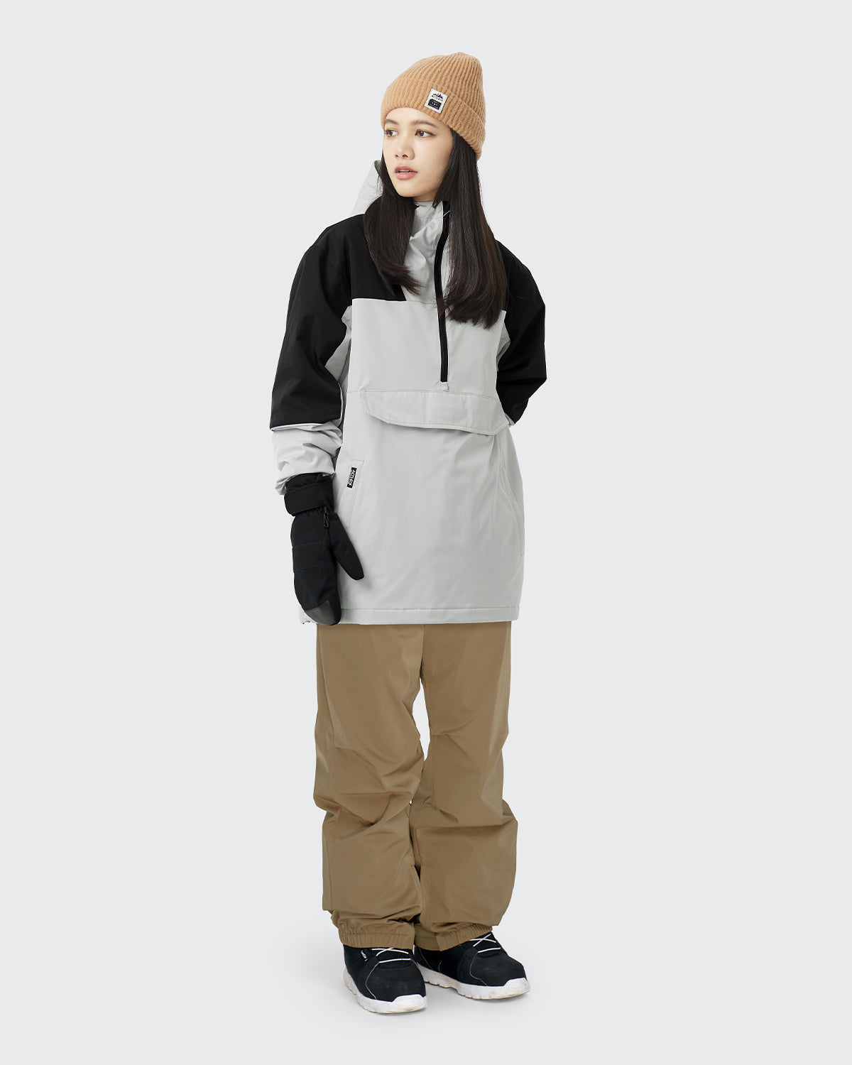 #カラー_ライトグレー/モカベージュ