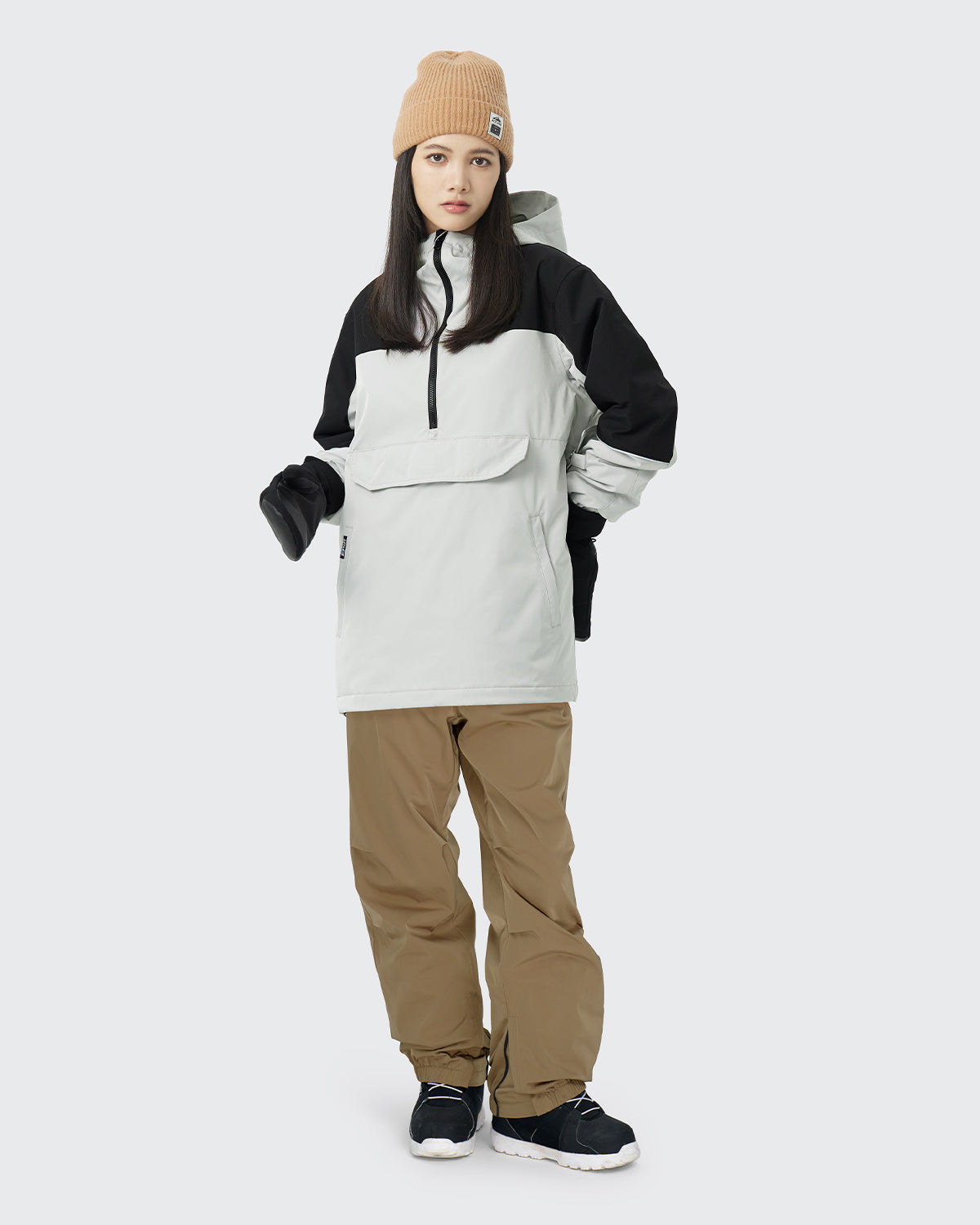 #カラー_ライトグレー/モカベージュ