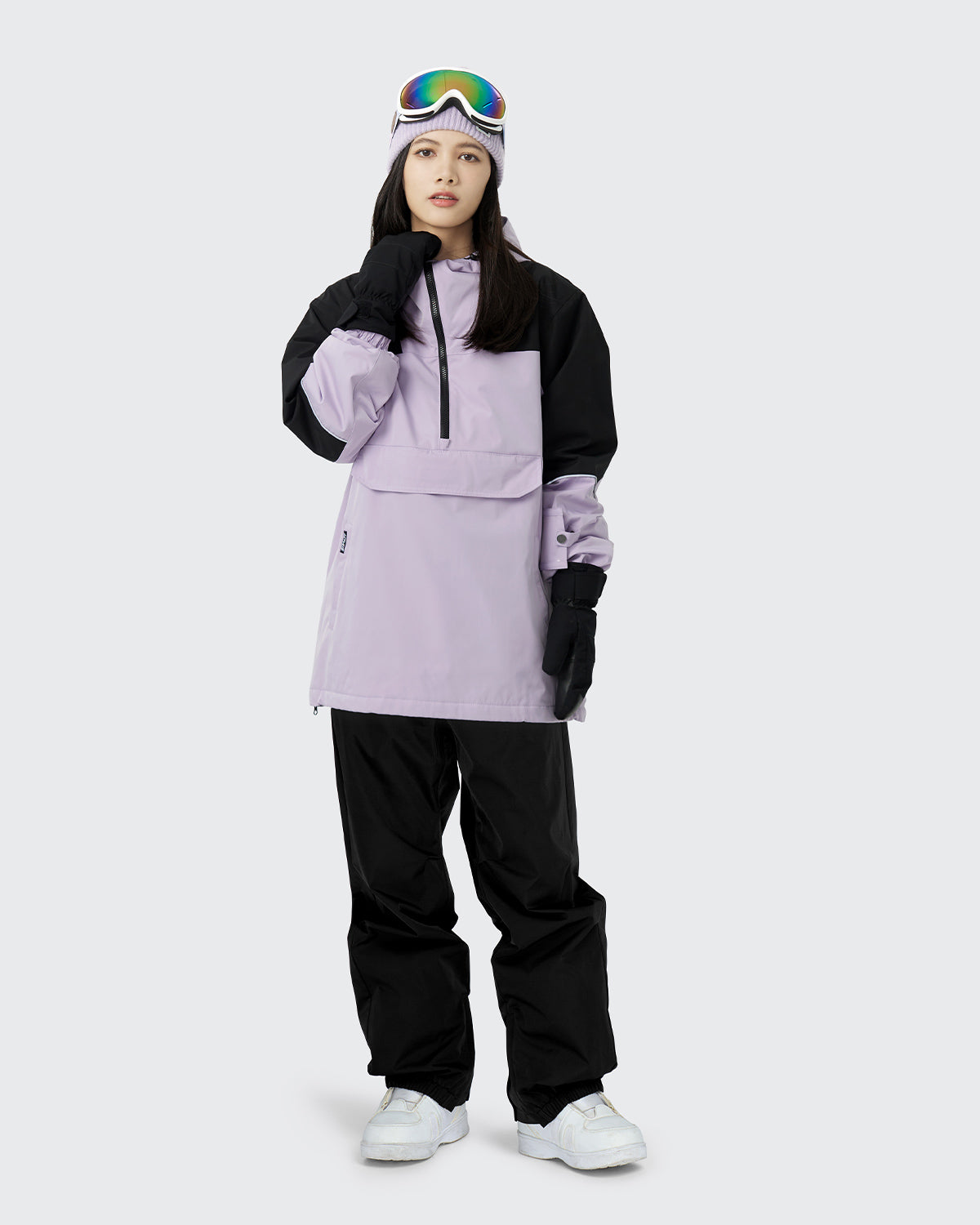 #カラー_ラベンダー/ブラック