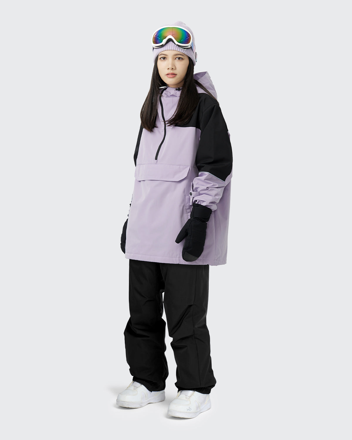 #カラー_ラベンダー/ブラック