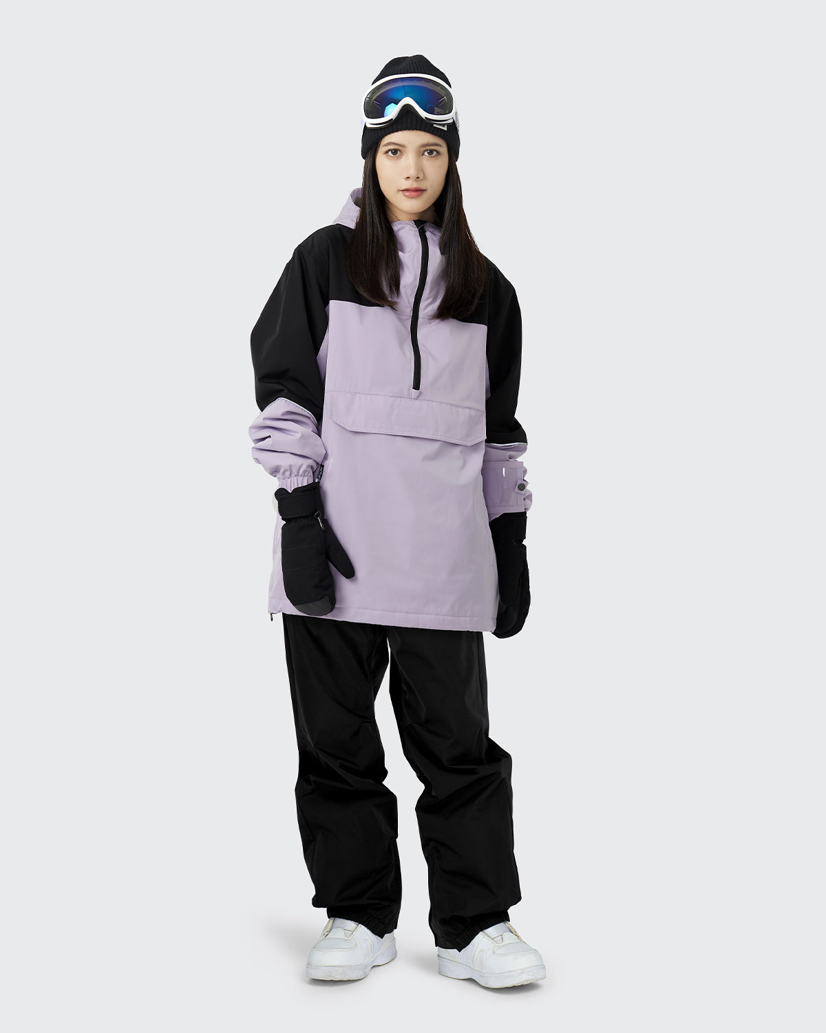 #カラー_ラベンダー/ブラック