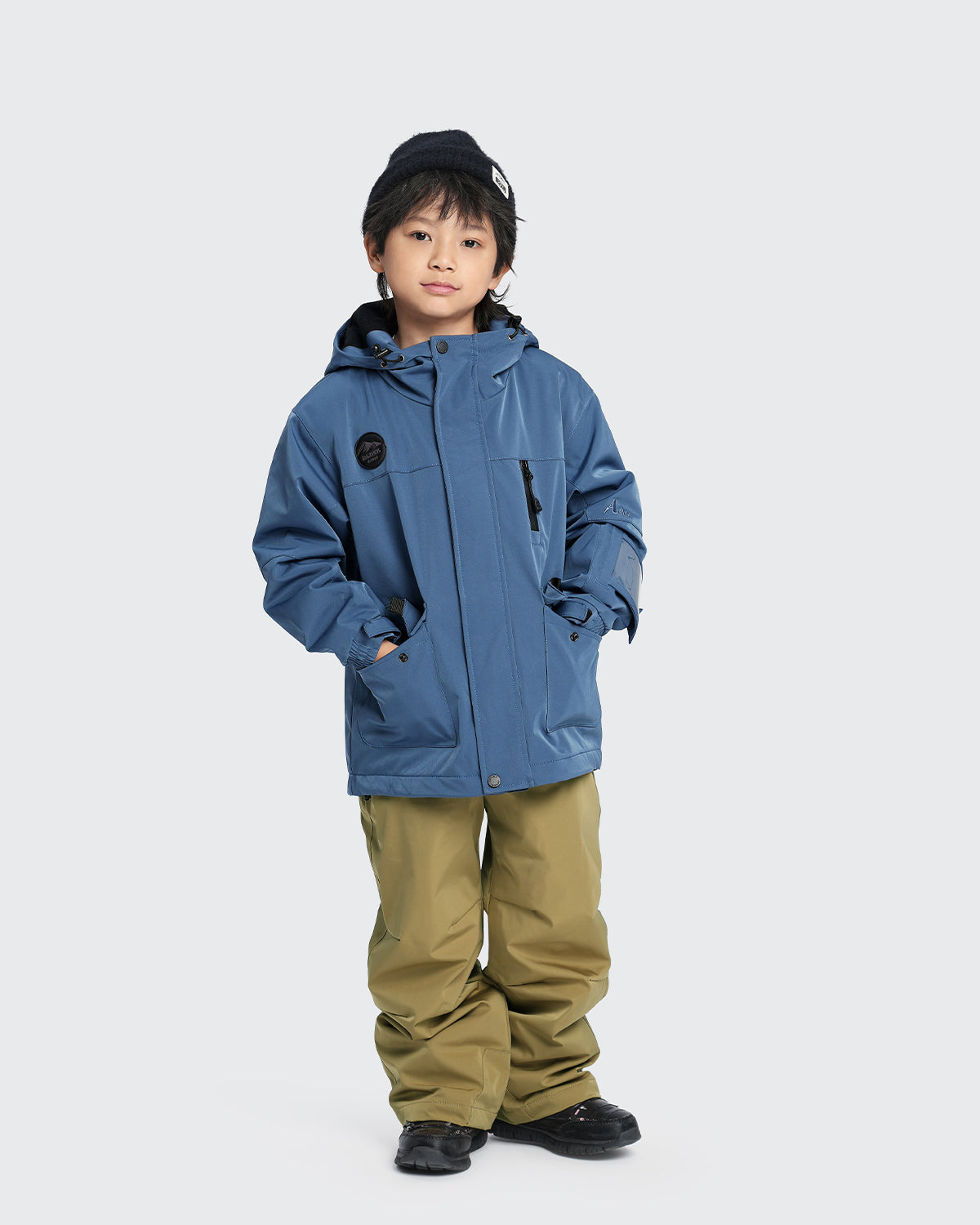 #カラー_ダークブルー/ベージュ