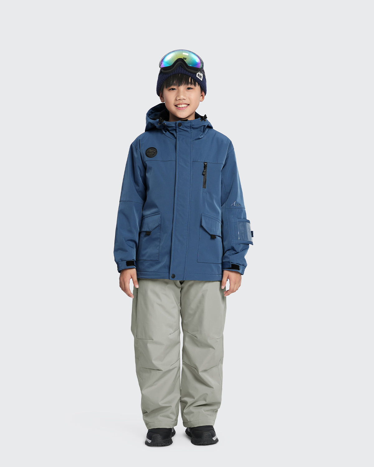 #カラー_ダークブルー/オイスターホワイト