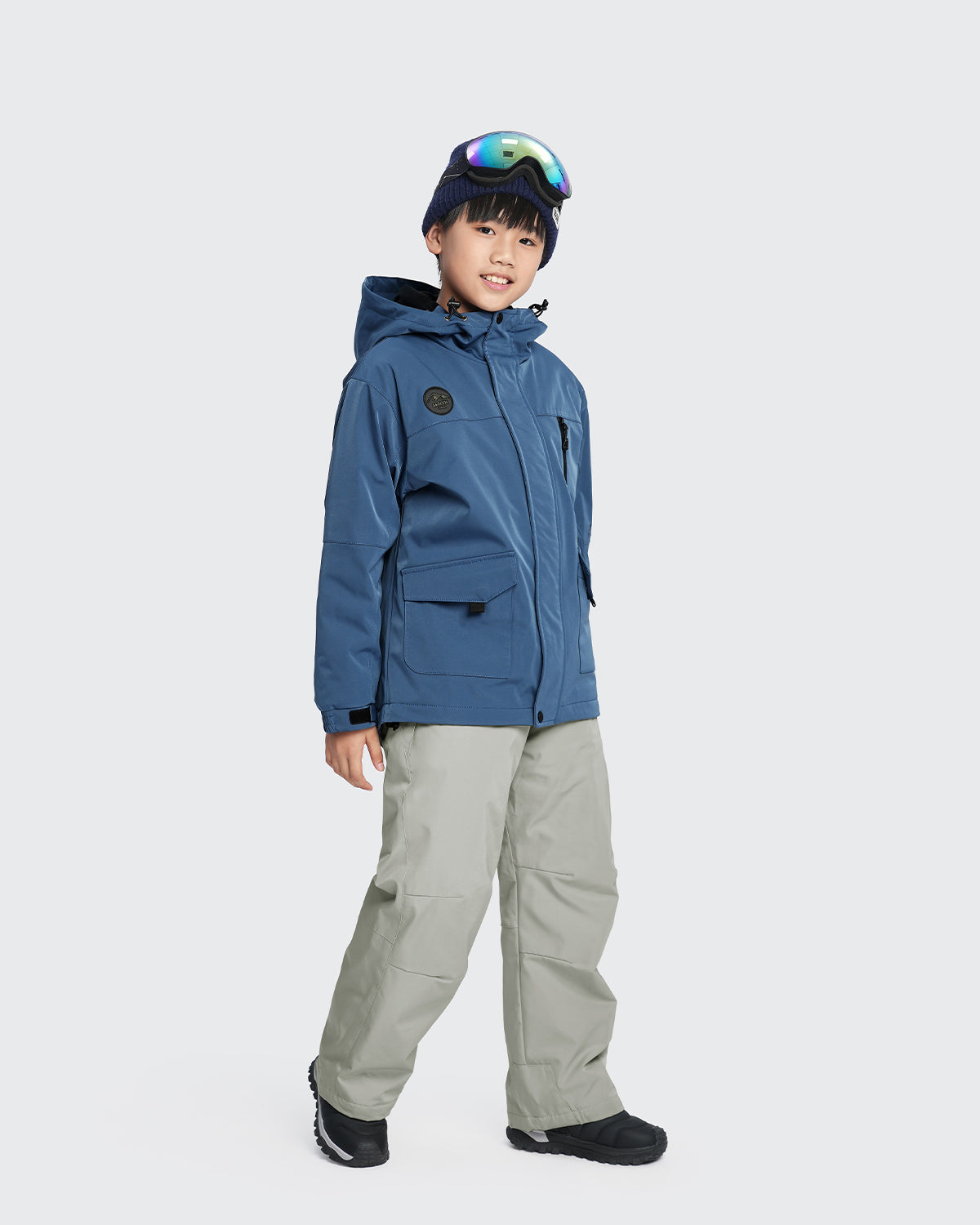 #カラー_ダークブルー/オイスターホワイト