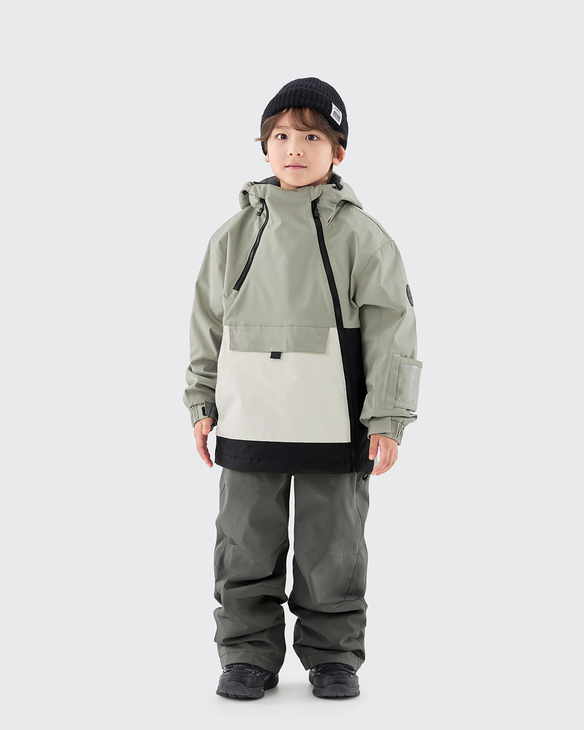 #カラー_beangreen×creamwhite/gray