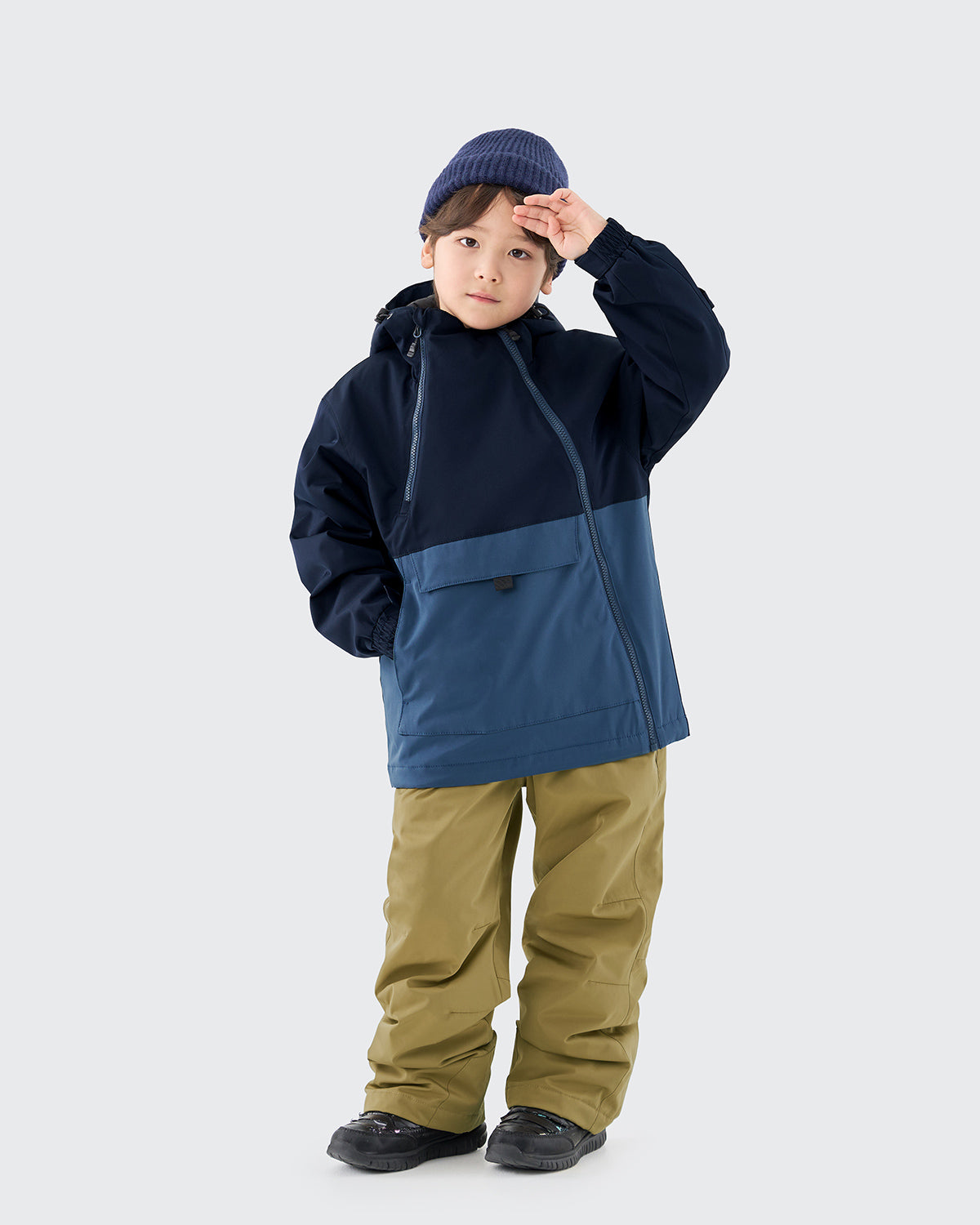 #カラー_navy×darkblue/beige