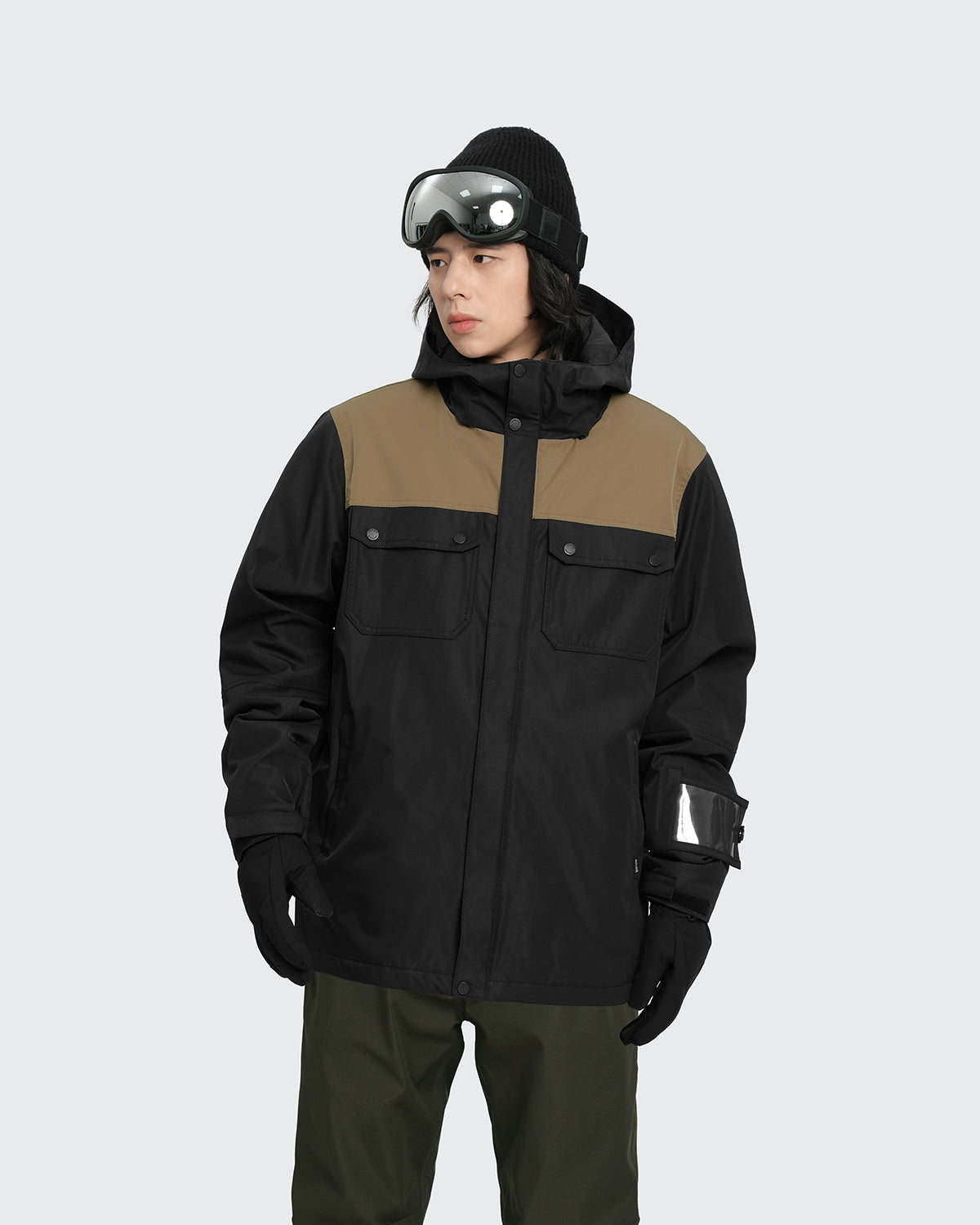 #カラー_ブラック×モカベージュ