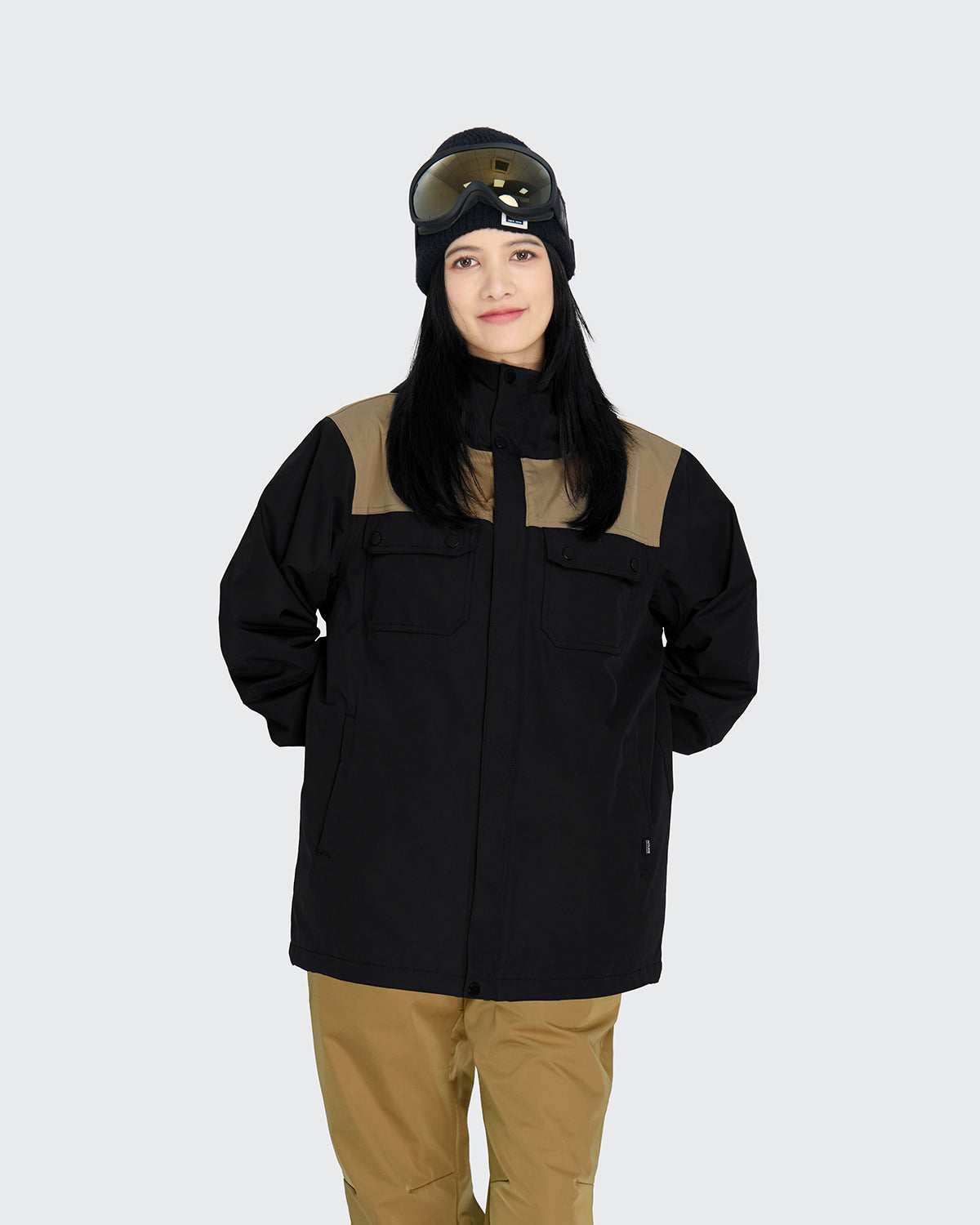 #カラー_ブラック×モカベージュ