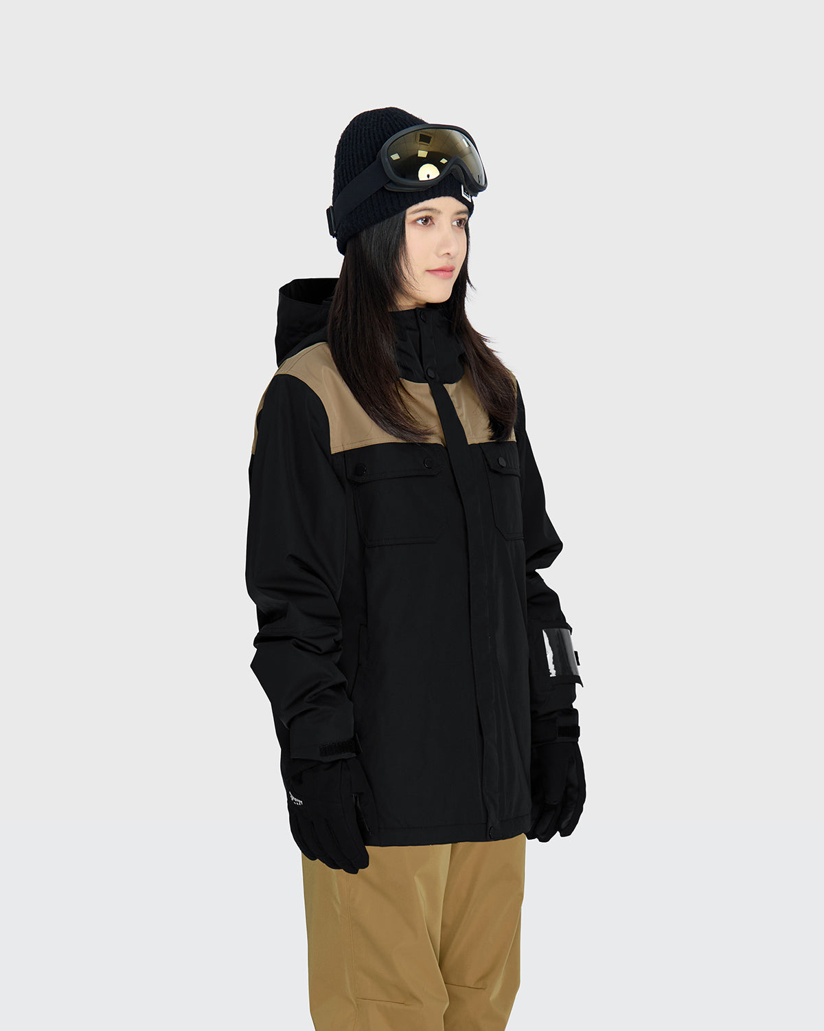 #カラー_ブラック×モカベージュ