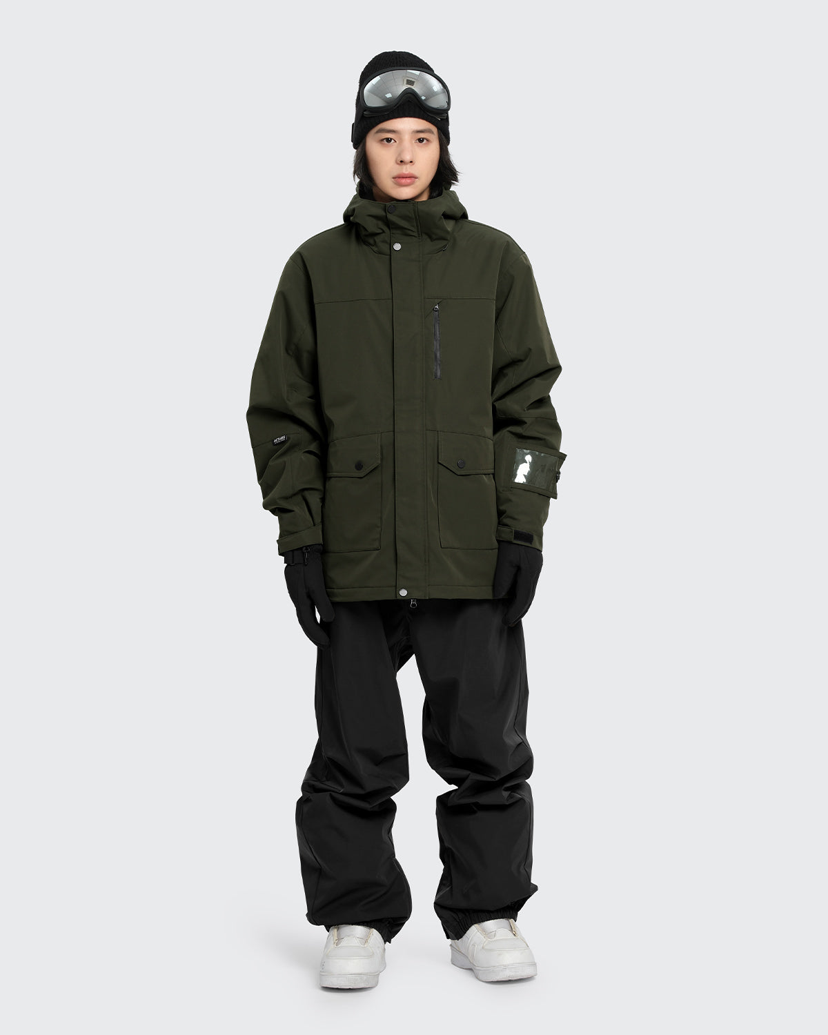 #カラー_ダークカーキ/ブラック