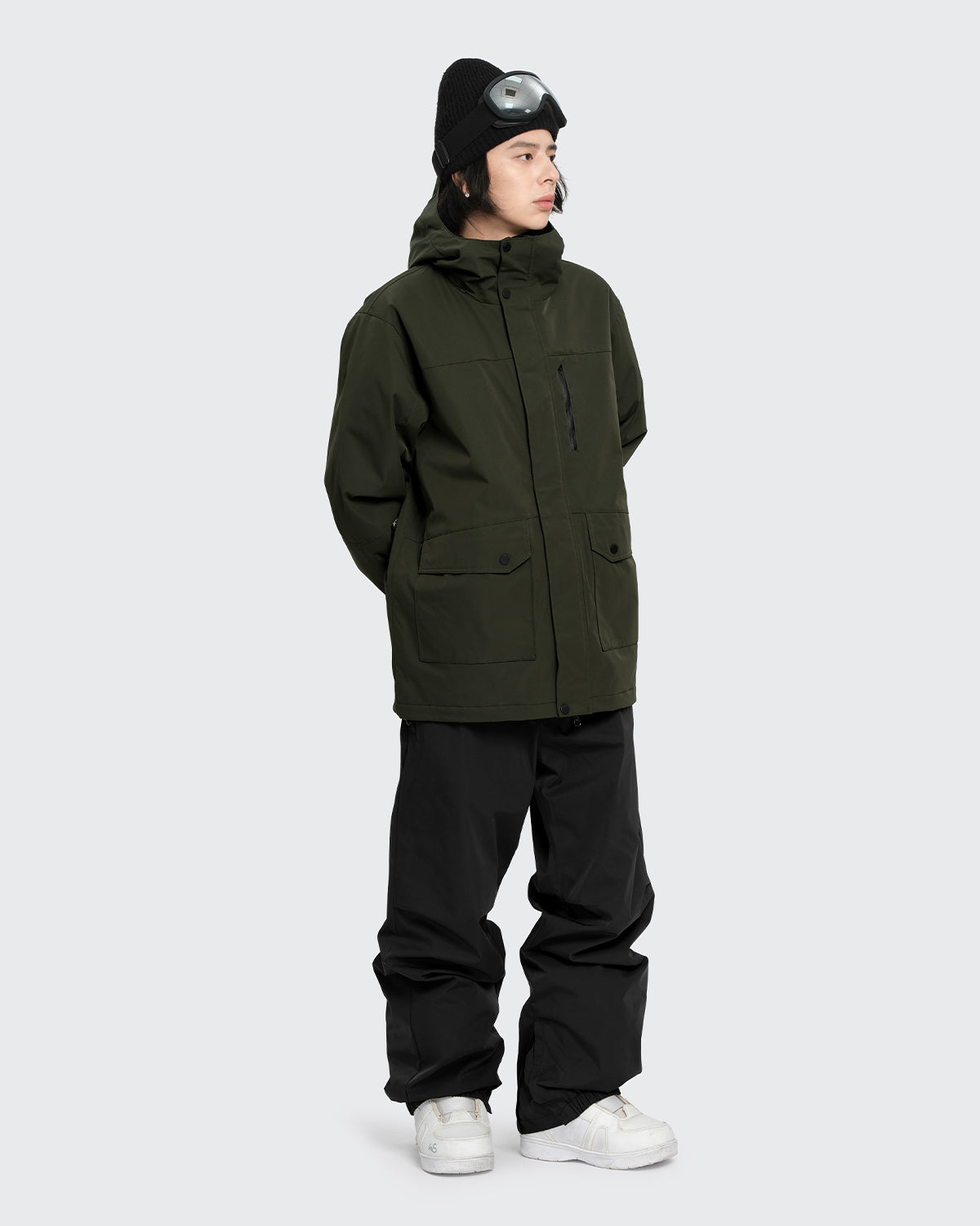 #カラー_ダークカーキ/ブラック