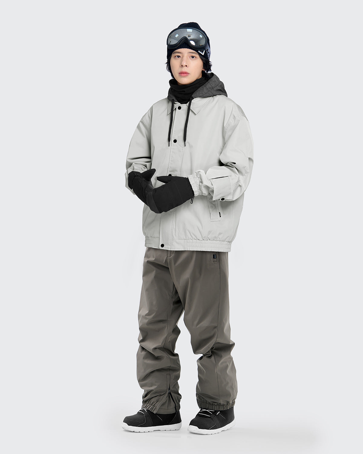 #カラー_ライトグレー/dkコーヒー