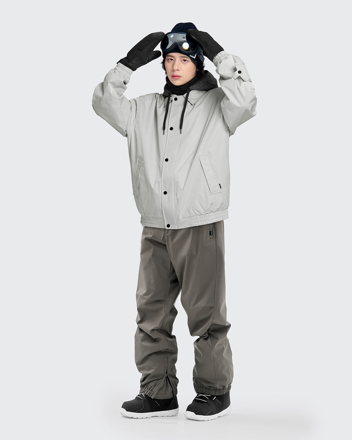 #カラー_ライトグレー/dkコーヒー