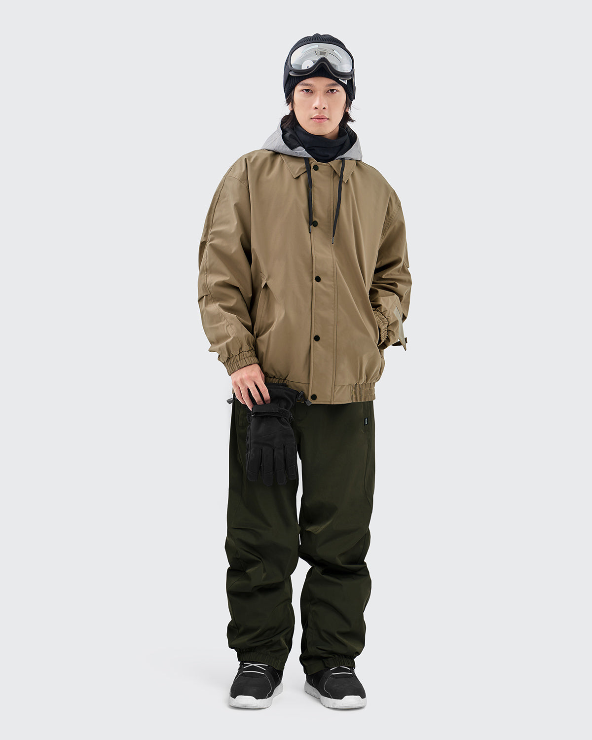 #カラー_モカベージュ/ダークカーキ