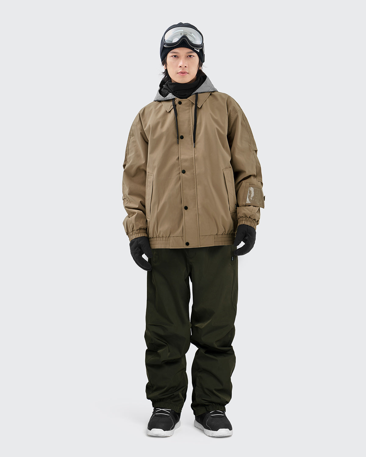 #カラー_モカベージュ/ダークカーキ